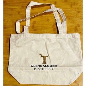 NEW! Glendalough Irish gin/whiskey white tote bag
